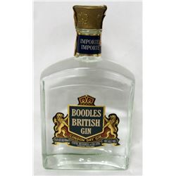 BOODLES BRITISH DRY GIN 710ML, 40% ALCOHOL.