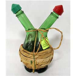 VINTAGE OIL AND VINEGAR SET BY: CHIANSTI FIASCO