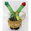 Image 1 : VINTAGE OIL AND VINEGAR SET BY: CHIANSTI FIASCO
