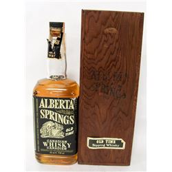 ALBERTA SPRINGS OLD TIME SIPPING WHISKEY WITH BOX.