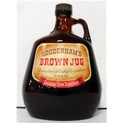 1975 GOODERHAM'S BROWN JUG CANADIAN WHISKY 40%