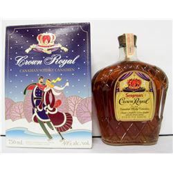 1980 CROWN ROYAL 750 ML 40% ALCOHOL.VOLUME, IN BOX