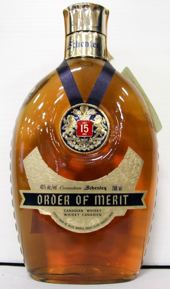 1970 Schenley 15 Year Old Order Of Merit Whisky