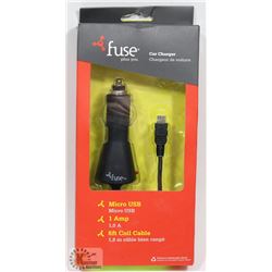 FUSE CAR CHARGER WITH MICRO USB CONNECTOR