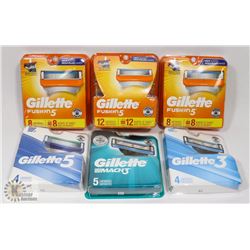 BAG OF ASSORTED RAZOR BLADE REPLACEMENT HEADS