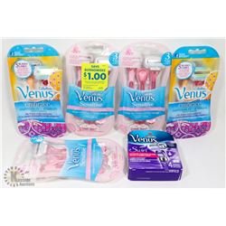 BAG OF ASSORTED RAZORS