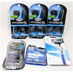 BAG OF ASSORTED RAZORS