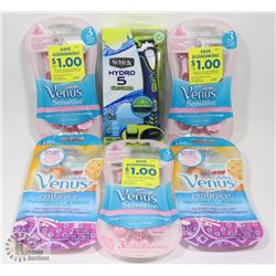 BAG OF ASSORTED RAZORS