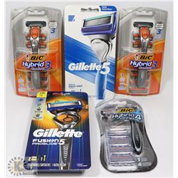 BAG OF ASSORTED RAZORS