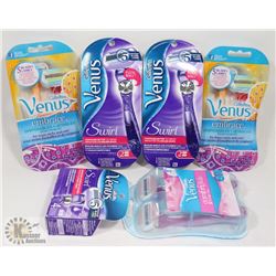 BAG OF ASSORTED RAZORS