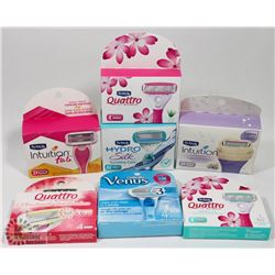 BAG OF ASSORTED REPLACEMENT RAZOR HEADS