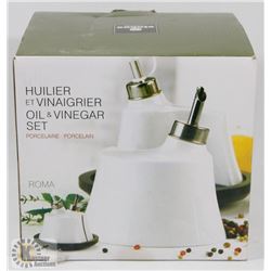 STOKES PORCELAIN OIL AND VINEGAR SET