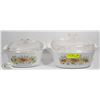 Image 1 : PAR OF VINTAGE CORNINGWARE WITH LIDS