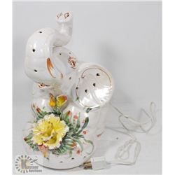 LARGE VINTAGE ELEPHANT LAMP.