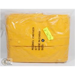 NEW YELLOW 2-PC RAIN JACKET & PANTS SET -
