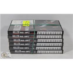 6 CDS OF KEYBOARD MADE EASY.