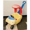 Image 1 : LITTLE TIKES RIDE IN CAR WITH PUSH HANDLE