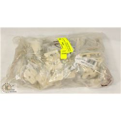 BAG OF 3/8 HINGES, ALMOND FOR CUPBOARD DOORS