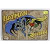 NEW 12" X 8" BATMAN & ROBIN METAL SIGN