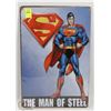 Image 1 : NEW 12" X 8" MAN OF STEEL METAL SIGN