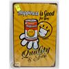 Image 1 : NEW 12" X 8" HAPPINESS IS GOOD FOR YOU METAL SIGN