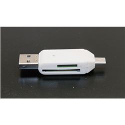 NEW USB 2.0 ALL-IN-ONE CARD READER (WHITE)