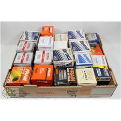 TRAY OF ASSORTED FILTERS IN ORIGINAL BOXES