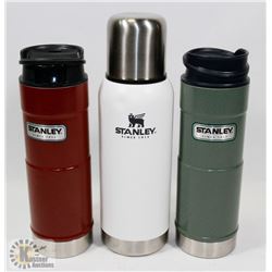 FLAT OF 3 STANLEY THERMOSES