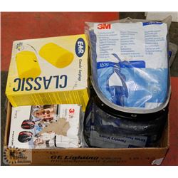 TRAY OF ASSORTED SHOP SAFETY SUPPLIES