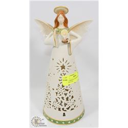 LARGE METAL COLOR CHANGING ANGEL 13" H