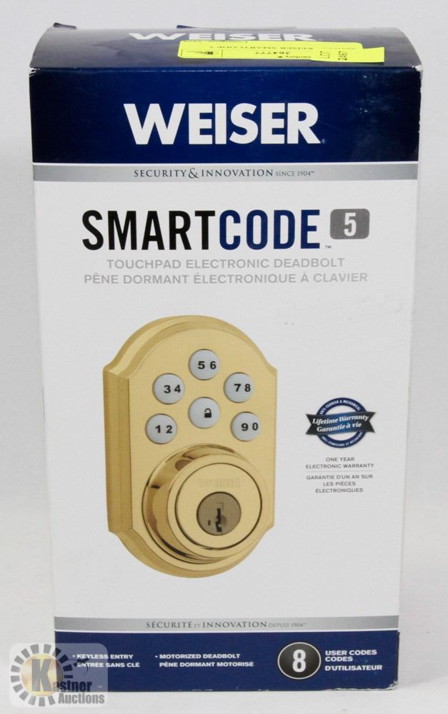 Reprogramming Weiser Smartcode SEALED WEISER SMARTCODE 5