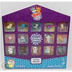 15PC KITTY IN MY POCKET PLAY SET