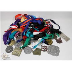 FLAT OF 30 PLUS MARATHON MEDALLIONS