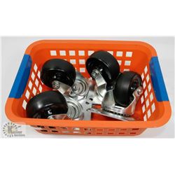 LOT OF 4 SWIVEL CASTOR WHEELS
