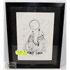Image 1 : FRAMED SIGNED WOLF ARTWORK BY TERRY WHITFIELD,
