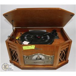 CLASSIC STYLE RADIO, CD,CASSETTE AND RECORD PLAYER