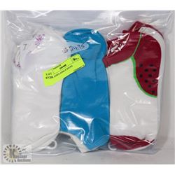 9PK LADIES ANKLE SOCKS