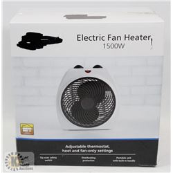 ELECTRIC FAN / HEATER W/ ADJUSTABLE THERMOSTAT