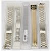 Image 1 : 5 NEW STAINLESS STEEL MEN'S WATCH BANDS