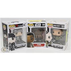 LOT OF 3 FUNKO POPS