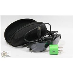 BLUETOOTH GLASSES HEADSET, COMES WITH CASE