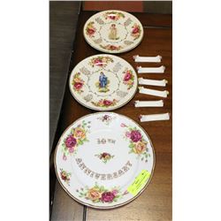9PC ASSORTED ROSE PATTERNED BONE CHINA INCL