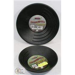 SET OF 10" & 14" PROSPECTING GOLD PANS FOR GOLD
