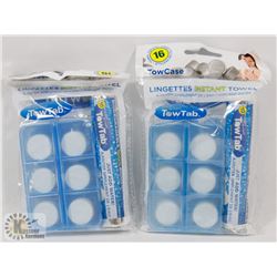 NEW! LOT OF 32PC SURVIVAL INSTANT TOWELS