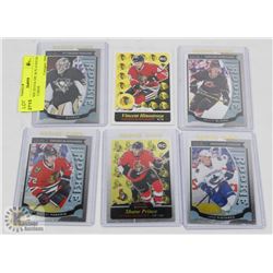 LOT OF SIX 2015/16 OPC & PLATINUM ROOKIE CARDS