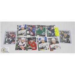 LOT OF TEN 2015/16 NHL PARKHURST ROOKIE CARDS