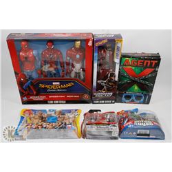 NEW COLLECTABLE STARLORD, SPIDERMAN FIGURES