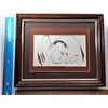 Image 1 : 16)  FRAMED, DOUBLE MATTED UNDER GLASS