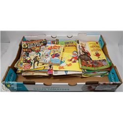 BOX OF VINTAGE COMICS.
