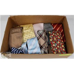 LOT OF SILK TIES INCLUDING BROOKS BROTHERS